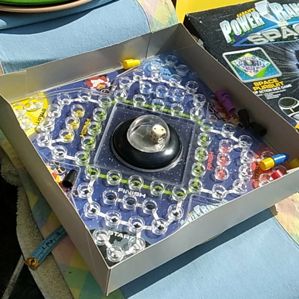 🎲POWER RANGERS SPACE PURSUIT Vintage Game EUC